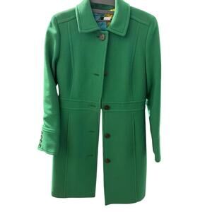 J. Crew‎ Women’s emerald green pea coat size P0